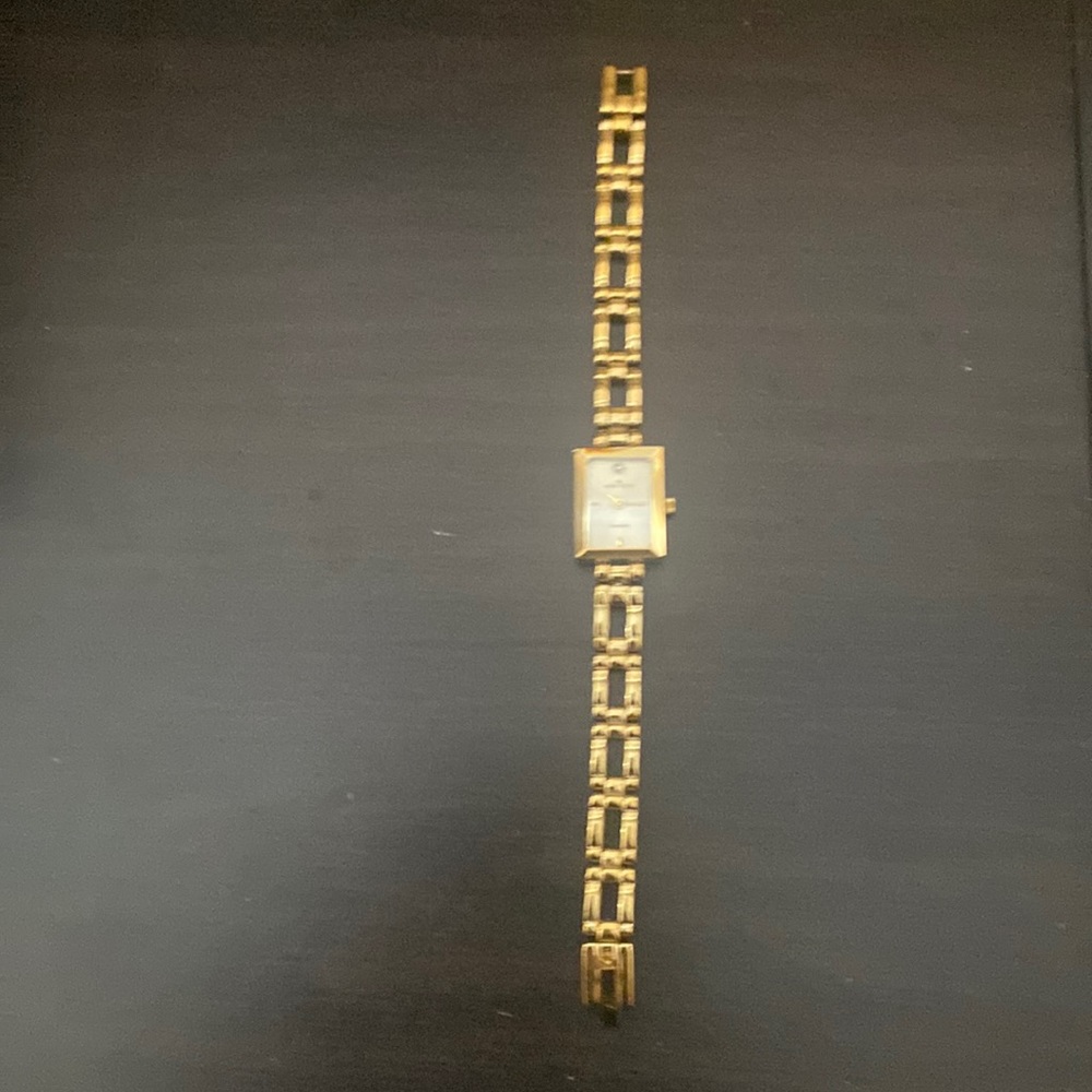 Anne Klein Watch. Reversible Gold-Silver Plated Square Face